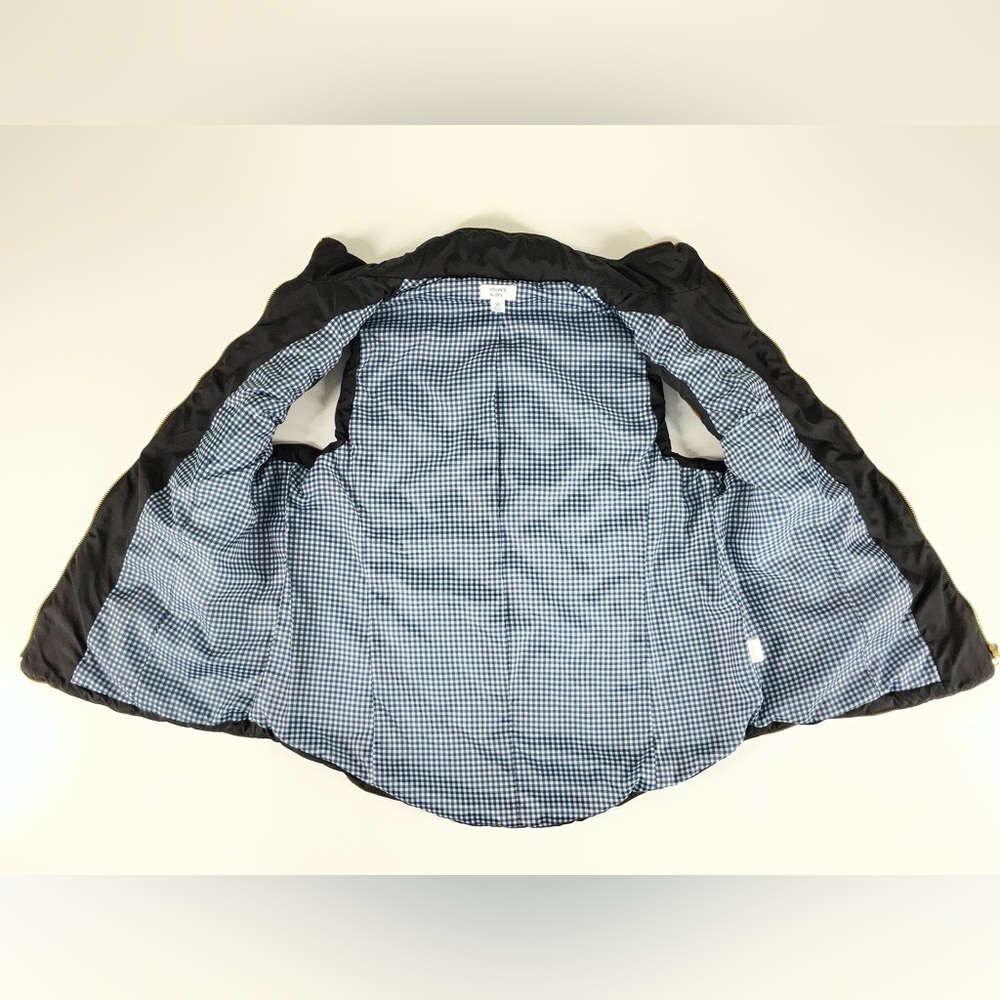 Crown & Ivy Women's XL Black Quilted Puffer Vest Preppy Fall Layer Zip Front - Picture 11 of 12